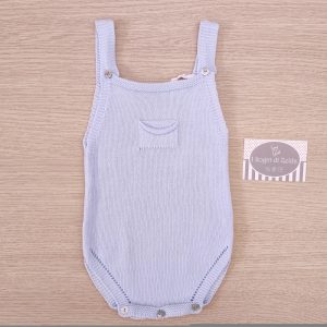 Pagliaccetto/Salopette in filo Mebi – Cielo