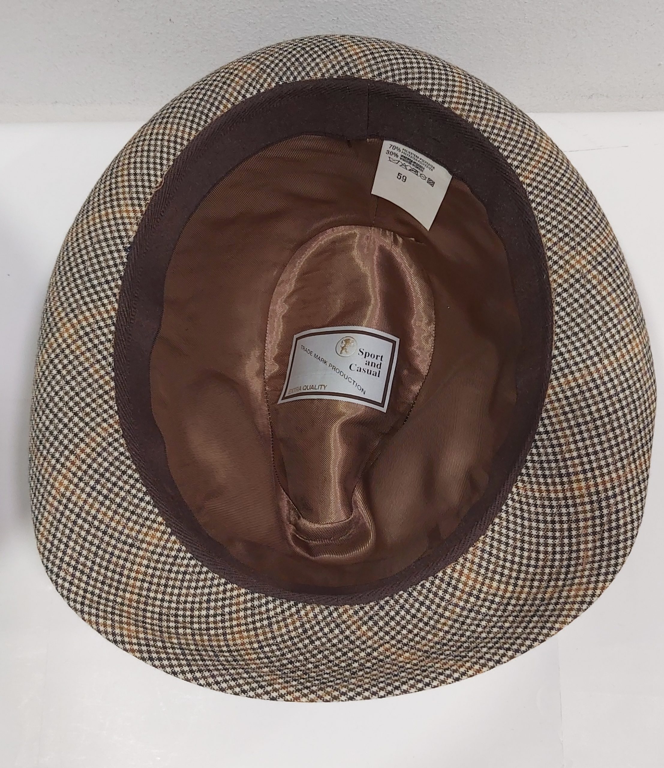 CAPPELLO ESTIVO UOMO BEIGE TRILBY HAT MADE IN ITALY MISURA 59 - immagine 4