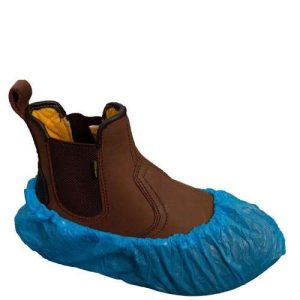 Copriscarpa blu in polietilene