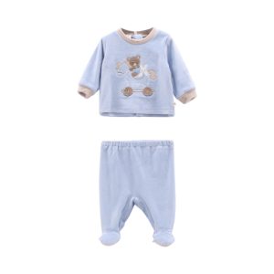 Completo Clinica in Ciniglia Soft Baby Neonato Melby