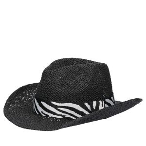CAPPELLO COWBOY PAGLIA NERO
