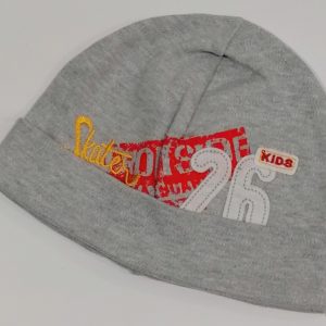 BERRETTA CUFFIA CAPPELLINO BAMBINO GRIGIO MISURA 50 COTONE