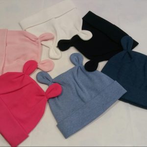 BERRETTA CUFFIA BIMBO NEONATO COTONE MADE IN ITALY DALLA MISURA 46 ALLA 50