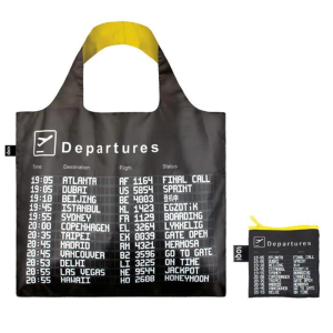 Borsa RICHIUDIBILE LOQI ARRIVI PARTENZE AEROPORTO -dusk-bag-with-zip-pocket Shopping Spesa Viaggio Spiaggia
