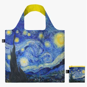 Borsa LOQI VINCENT VAN GOGH LA NOTTE STELLATA shopping spesa viaggio spiaggia