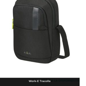 BORSELLO TRACOLLA UOMO AMERICAN TOURISTER WORK-E CROSSOVER 9.7″ BLACK NERO