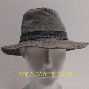 Cappello Modello Australiano tesa larga Pescatore 100% Cotone Effetto Vintage