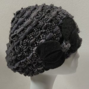 CAPPELLO BASCO TURBANTE INVERNALE MADE IN ITALY GRIGIO