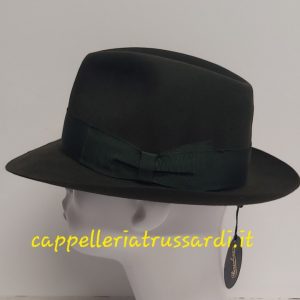 BORSALINO CAPPELLO FEDORA HAT CHAPEAU FELTRO LAPIN GREEN VERDE