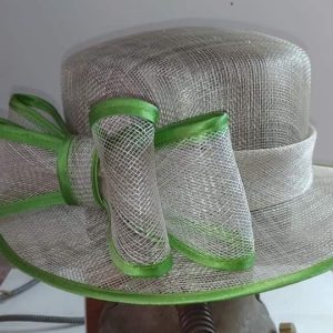 CAPPELLO CERIMONIA ELEGANT HAT BEIGE VERDE