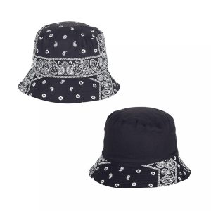 CAPPELLO CLOCHE PESCATORE COTONE FANTASIA BANDANA REVERSIBILE