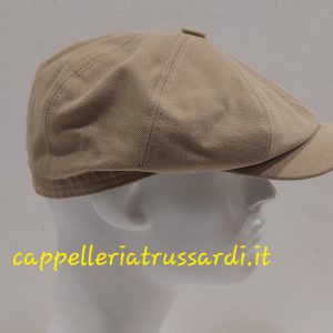 COPPOLA BERRETTO A SPICCHI BEIGE PEAKY BLINDERS PURO COTONE MADE IN ITALY