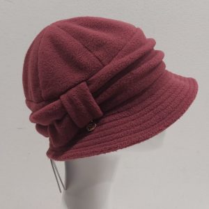 CAPPELLO CLOCHE ROSA ANTICO IN PILE MADE IN ITALY by FRASCONI