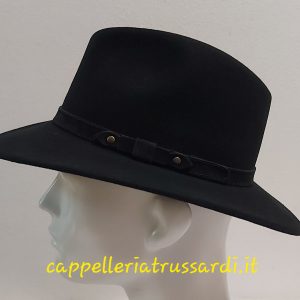 CAPPELLO INDIANA JONES CASUAL FELTRO LANA ALTA QUALITA’ NERO  Made in Italy