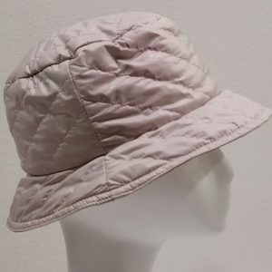 CAPPELLO IMPERMEABILE IMBOTTITO ROSA TENUE MADE IN ITALY