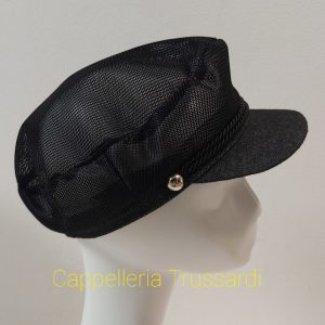 CAPPELLO MARINAIO RETE NERO MADE IN ITALY