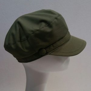 CAPPELLO MARINAIO COTONE MADE IN ITALY VERDE MILITARE