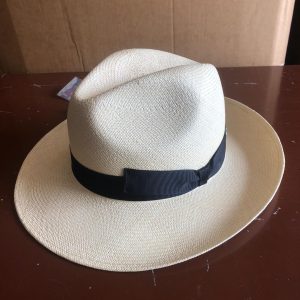 CAPPELLO PANAMA MONTECRISTI GENUINE HAT ORIGINALE PAGLIA ECUADOR tesa larga MADE IN ITALY