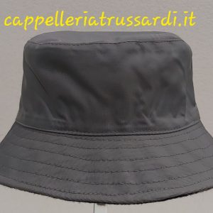 CAPPELLO PESCATORE IMPERMEABILE GRIGIO DA BAMBINO/A REVERSIBILE MADE IN ITALY