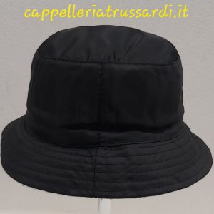 CAPPELLO PESCATORE IMPERMEABILE NERO DA BAMBINO/A REVERSIBILE MADE IN ITALY