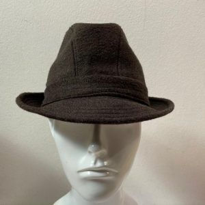 CAPPELLO TESSUTO LANA MARRONE MADE IN ITALY