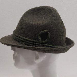 CAPPELLO TIROLESE FELTRO LANA VERDE LODEN Made in Italy