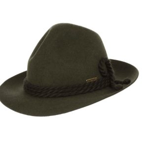 CAPPELLO TIROLESE HAT VERDE LODEN FELTRO LANA della HUTTER