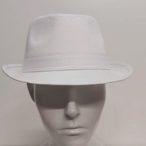 CAPPELLO TRILBY COTONE ESTIVO BIANCO