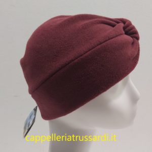 CAPPELLO CUFFIA TURBANTE PILE CICLAMINO MADE IN ITALY by FRASCONI