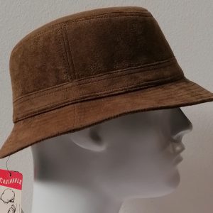 CAPPELLO UOMO CASUAL PESCATORE TESSUTO TIPO ALCANTARA MADE IN ITALY CRUSHABLE misura 58