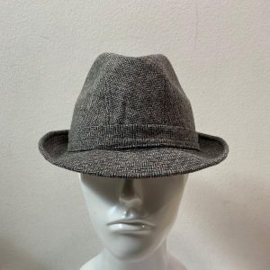 CAPPELLO UOMO SPIGATO GRIGIO LANA MADE IN ITALY MISURA 59