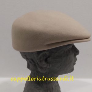 COPPOLA FELTRO LANA BEIGE CHIARO MADE IN ITALY