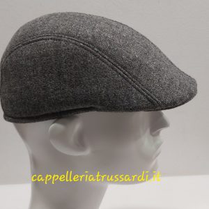 COPPOLA BERRETTO GRIGIO PURA LANA MADE IN ITALY BECCO D’OCA