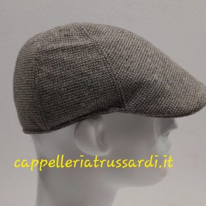 COPPOLA BERRETTO BEIGE PURA LANA MADE IN ITALY BECCO D’OCA misura 55