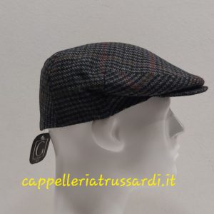 COPPOLA BERRETTO GRIGIO PIED DE POULE LANA MADE IN ITALY