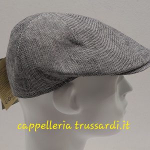 Coppola berretto puro lino GRIGIO made in Italy