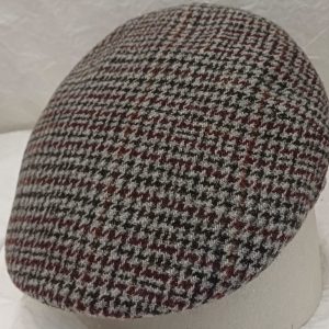 COPPOLA BERRETTO PIED DE POULE GRIGIO NERO INVERNALE MADE IN ITALY