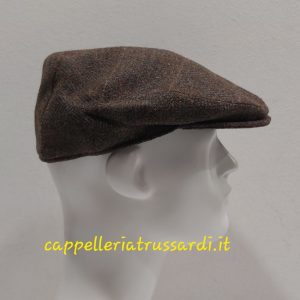 COPPOLA BERRETTO 100% LANA MARRONE MADE IN ITALY MISURA 61