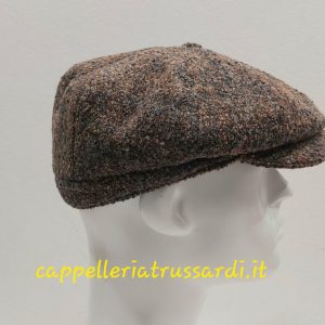 COPPOLA BERRETTO MARRONE LANA TWEED MADE IN ITALY PEAKY BLINDERS
