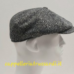 COPPOLA BERRETTO NERO LANA TWEED MADE IN ITALY PEAKY BLINDERS