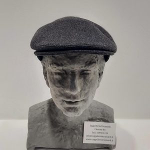 COPPOLA BERRETTO GRIGIO SCURO LANA CASHMERE CON TEFLON