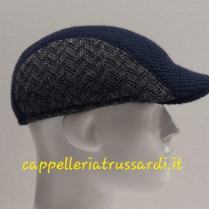 COPPOLA BERRETTO BLU PURA LANA MADE IN ITALY MISURA 59
