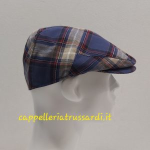 COPPOLA BERRETTO scozzese ESTIVO PURO COTONE MADE IN ITALY