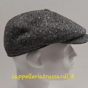 COPPOLA BERRETTO LANA GRIGIO TWEED MADE IN ITALY PEAKY BLINDERS misura 56