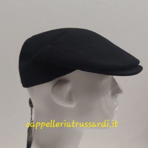 COPPOLA BERRETTO NERO LANA CASHMERE MADE IN ITALY