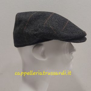 COPPOLA BERRETTO PURA LANA SPIGATO GRIGIO MADE IN ITALY