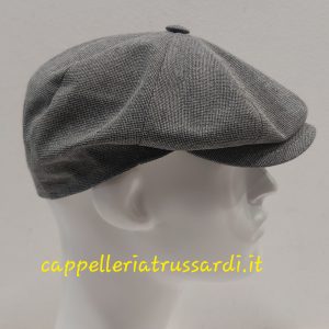 COPPOLA BERRETTO ESTIVO GRIGIO PEAKY BLINDERS COTONE MADE IN ITALY