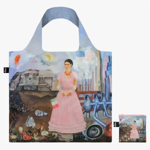 Borsa LOQI FRIDA KAHLO AUTORITRATTO Shopping Spesa Viaggio Spiaggia RICHIUDIBILE