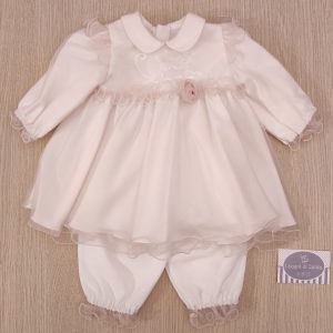 Coprifasce Le Carezze di Bianca – Tulle Rosa e Raso Bianco