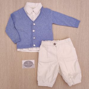 Completo Isi Baby/Malvi & Co – Cielo/Panna Corto